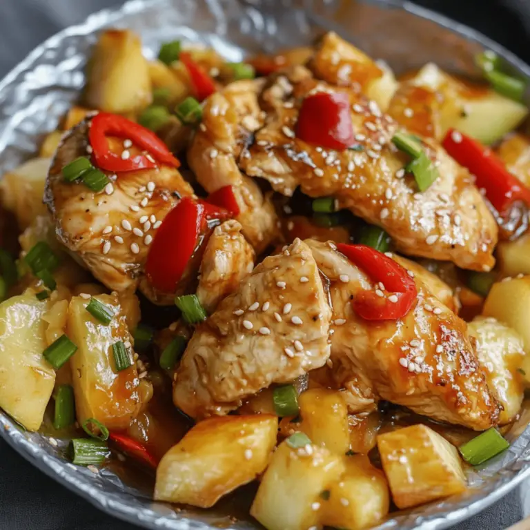 Pechuga de Pollo con Piña: Un Platillo Delicioso y Saludable