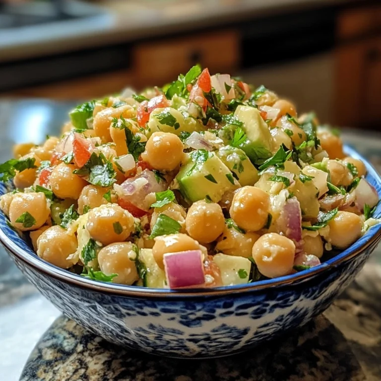 Ensalada de Garbanzos Refrescante y Saludable