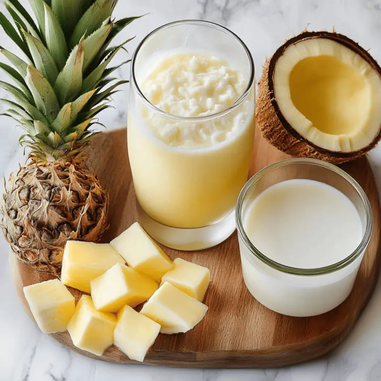 🌴 Agua Fresca de Piña Colada: Una Bebida Refrescante con Sabor Tropical