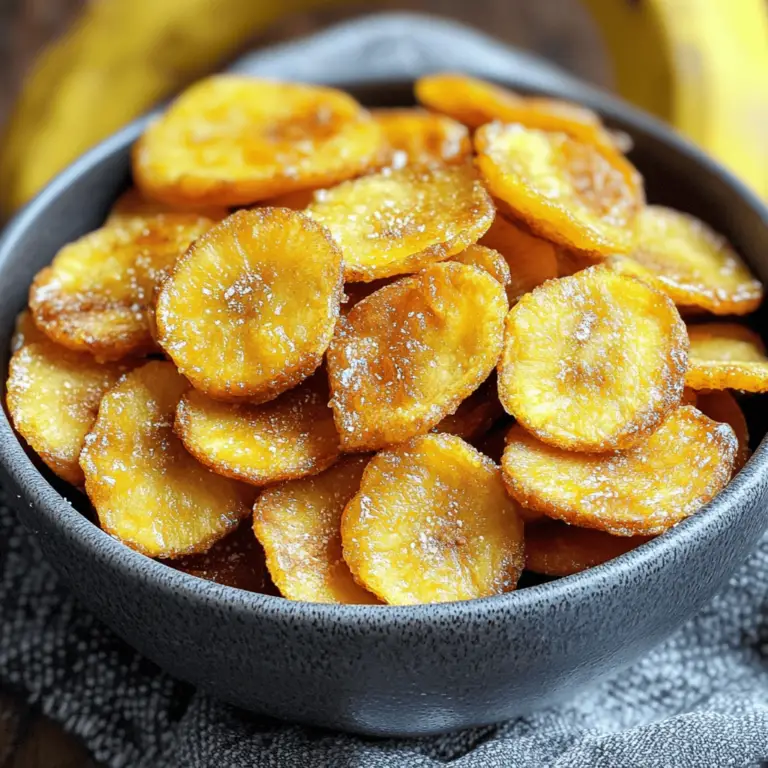 Chips de Plátano a la Canela: Un Bocado Crujiente Lleno de Sabor y Nutrición 🌟