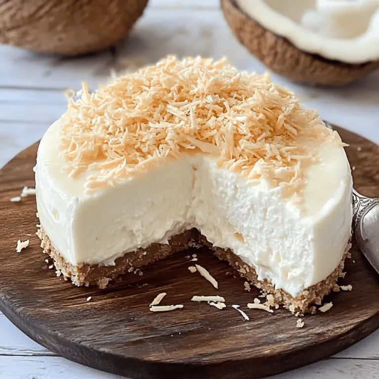 Cheesecake de Coco: Un Exótico Sueño de Cremosidad y Sabor Tropical 🌟