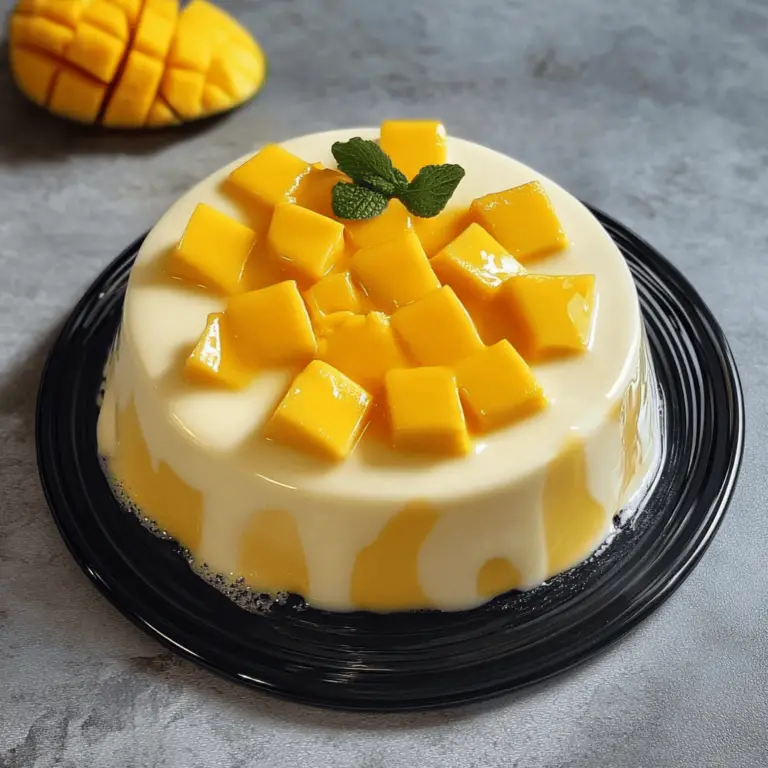 Gelatina de Mango con Queso Crema: Un Sueño Tropical Cremoso y Refrescante 🌟