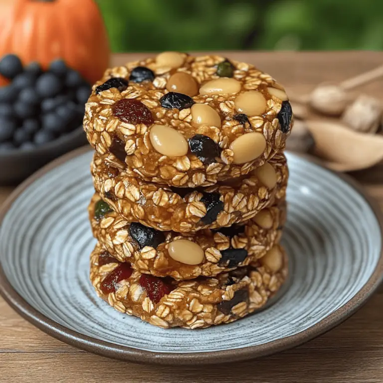 Galletas de Avena Saludables con Frutas Secas y Nueces: Energía Natural en Cada Bocado 🌟