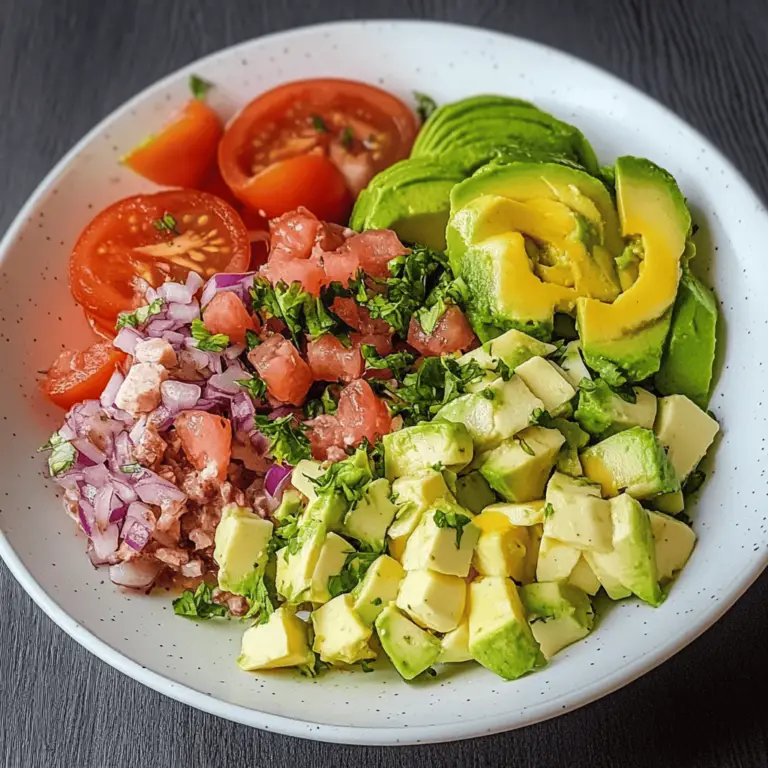 Ensalada de Atún, Lechuga y Aguacate: Frescura, Proteína y Sabor en Cada Bocado 🌟
