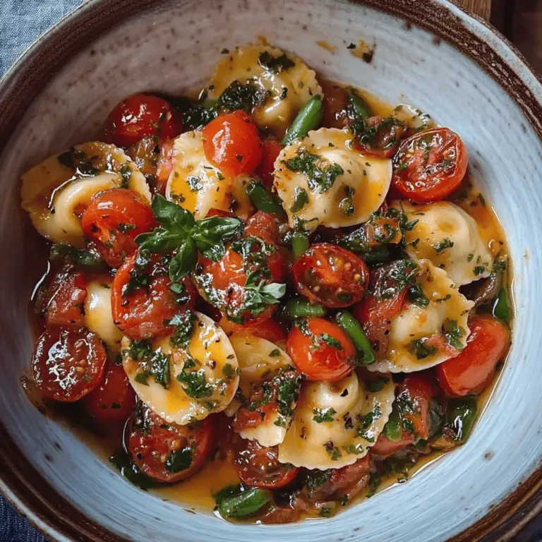 Ravioles con Tomates, Espárragos, Ajo y Hierbas: Una Sinfonía de Sabores Mediterráneos 🌟