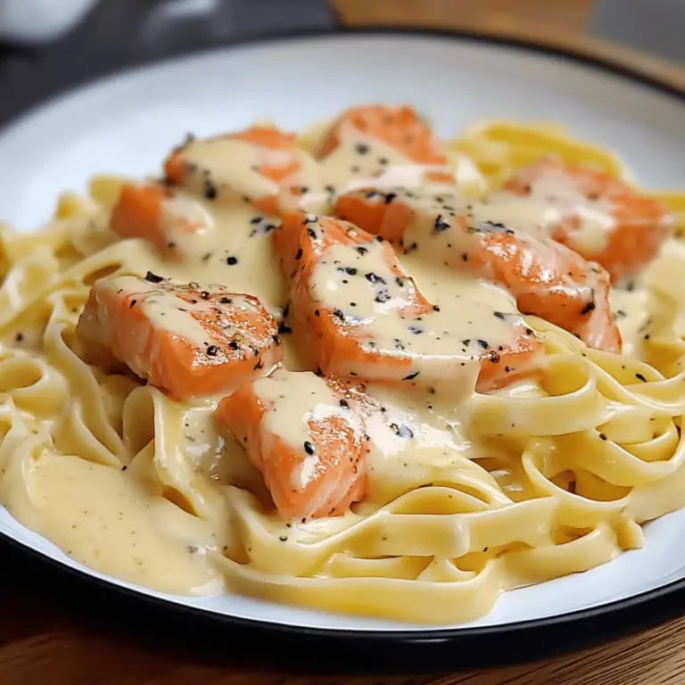 Pasta Cremosa de Salmón y Mantequilla de Ajo: Un Placer Culinario Reconfortante 🌟