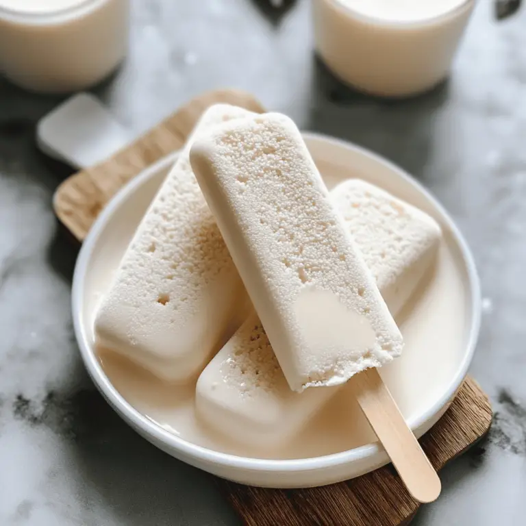 Paletas Heladas Ultra Cremosas con Solo 4 Ingredientes: El Placer de lo Sencillo