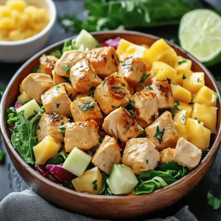 Ensalada de Pollo Hawaiana: Un Platillo Refrescante y Nutritivo