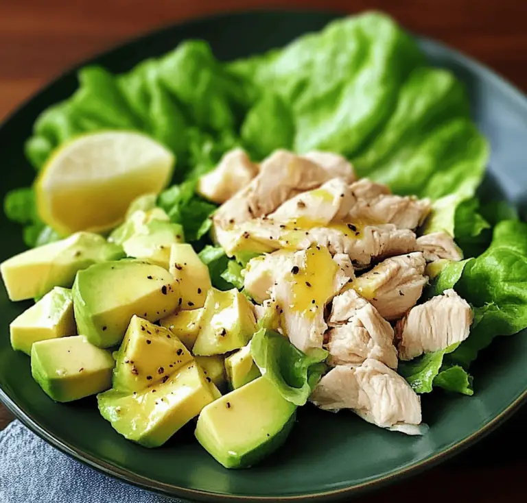 Ensalada de Pollo con Aguacate y Lechuga: Frescura y Nutrición en Cada Envoltura