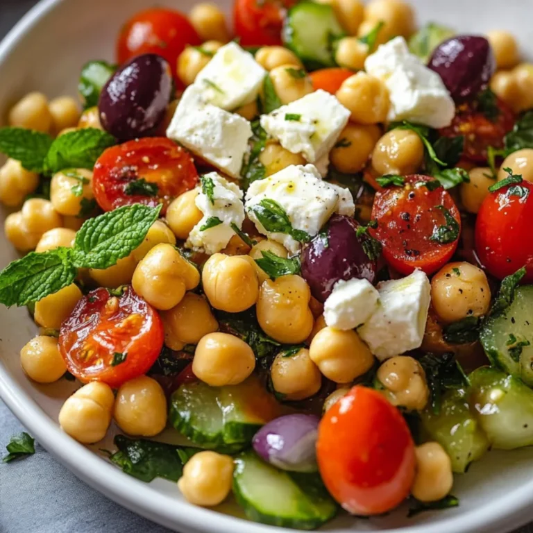 Ensalada Griega con Garbanzos: Una Receta Refrescante y Saludable para el Verano