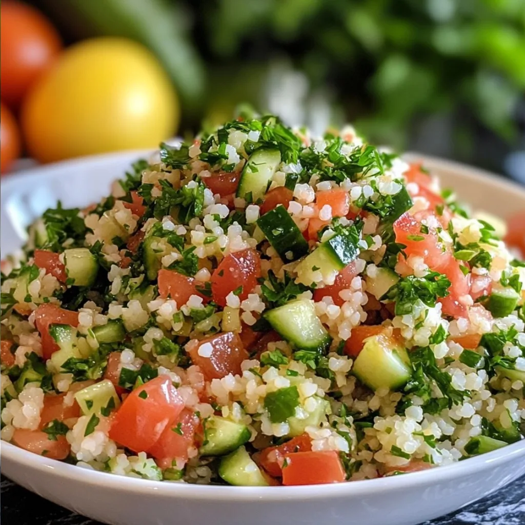 Tabulé Tradicional: Ensalada Refrescante del Medio Oriente para el Verano