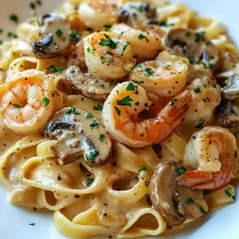 Fettuccine con Champiñones y Gambas al Ajillo: El Placer del Verano en tu Mesa
